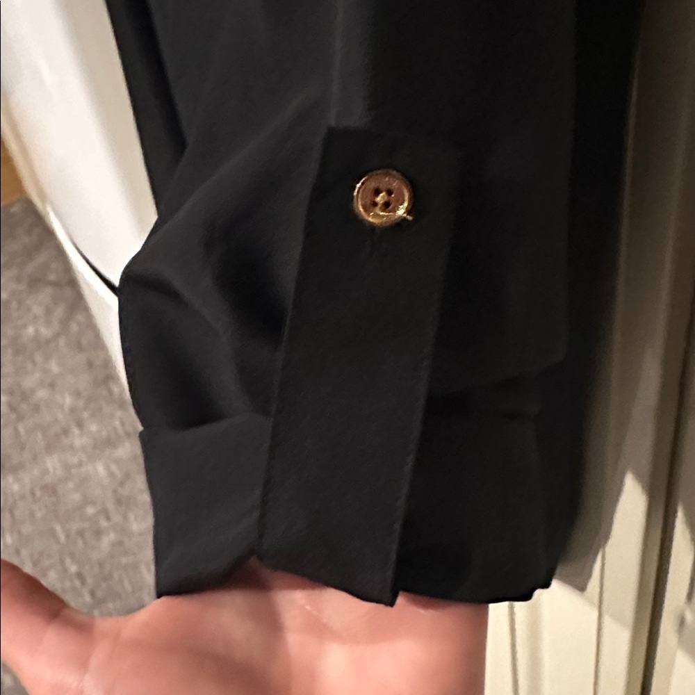 Michael Kors Black Top with Gold Accents - Picture 5 of 8